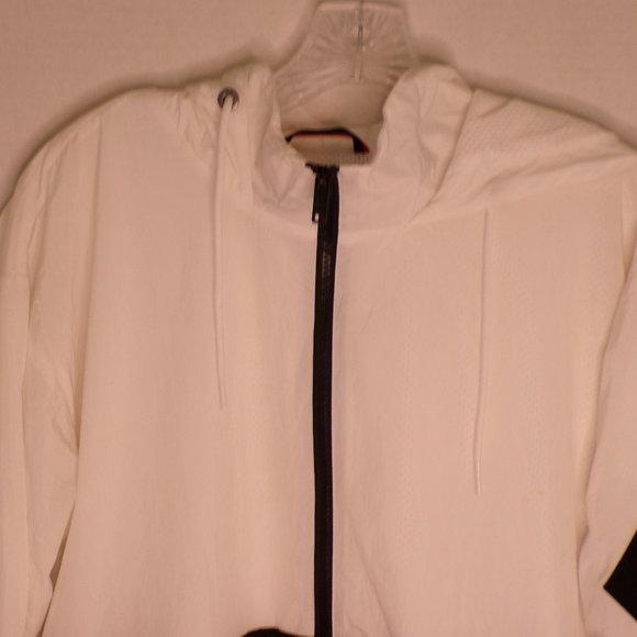 UNISEX AIR JORDAN RED, WHITE AND BLACK HOODED FULL ZIPPERED WINDBREAKER JACKET - Picture 11 of 11